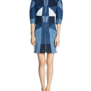 Maje Blue Denim Fabric